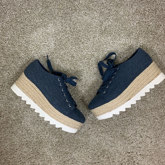 Steve Madden Shoes - Steve Madden denim platform shoes